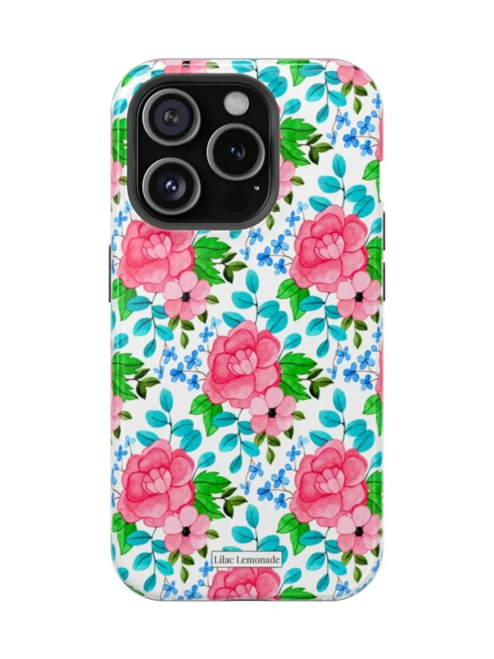 PETAL POP-Pink Floral Protective Phone Case